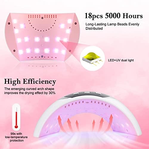 Top view of Wisdompark 54W UV light for nails