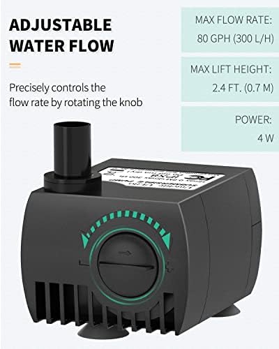 Uniclife aquarium powerhead angled perspective highlighting build quality