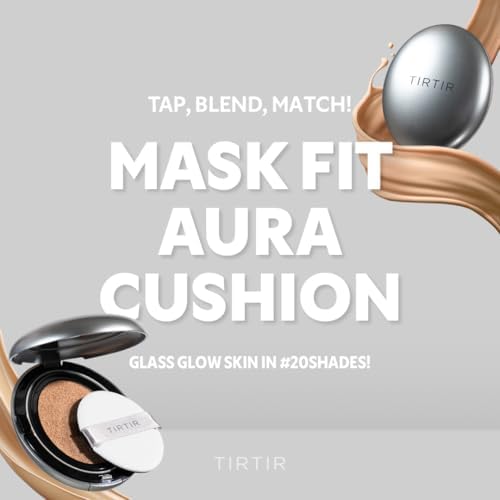 Korean cushion compact with semi-glow finish for dry and combination skin
