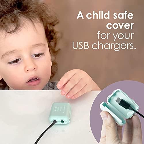 Child-resistant USB cable enclosure demonstrating lock mechanism