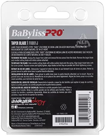Professional barber using BaBylissPRO replacement blade on clipper