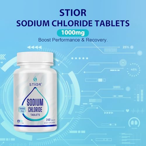 Stior pure sodium chloride supplement bottle lifestyle setting
