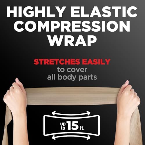 Premium compression bandage wrap for ankle and knee support recovery