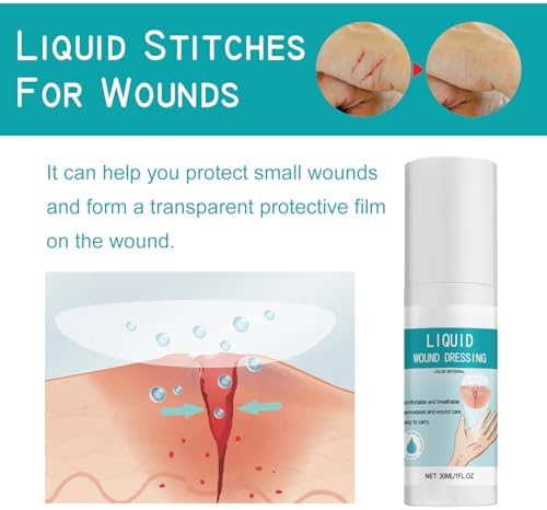 Waterproof liquid bandage packaging displaying thirty milliliter product size.