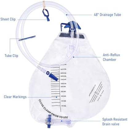 48 inch kink-resistant tubing for Dokibi drainage bag