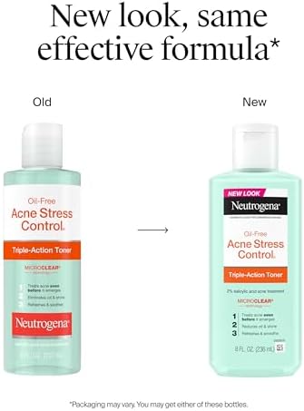 Oil-free acne toner with MicroClear technology unclogs pores reduces shine
