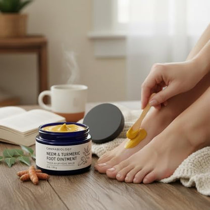 USA imported Cannabiology neem and turmeric antifungal foot cream