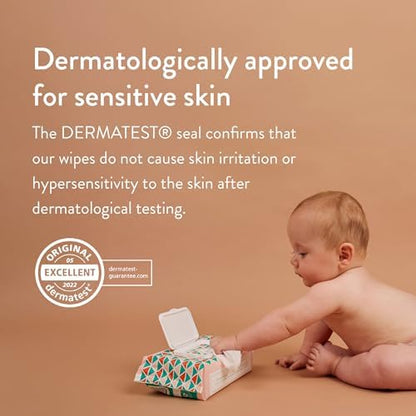 Joonya fragrance free biodegradable baby wipes stacks