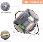 GAIVP diaper bag backpack side profile showing stroller attachment straps