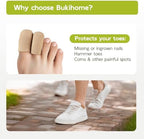 Internal gel lining of Bukihome fabric toe sleeves for cushioning