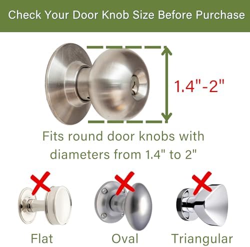 Durable BPA-free door knob protector for homes