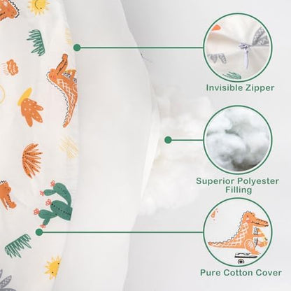 AMASKY plus size nursing pillow used for baby tummy time support