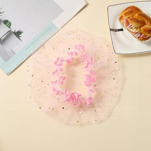 MdouLy lightweight cat muzzle mask showing ruffle edge detail
