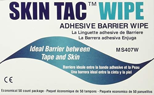 Individual Torbot Skin-Tac-H packet showing sterile packaging for medical device adhesion.