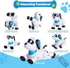 Yiman smart robot dog interactive LED eyes close up