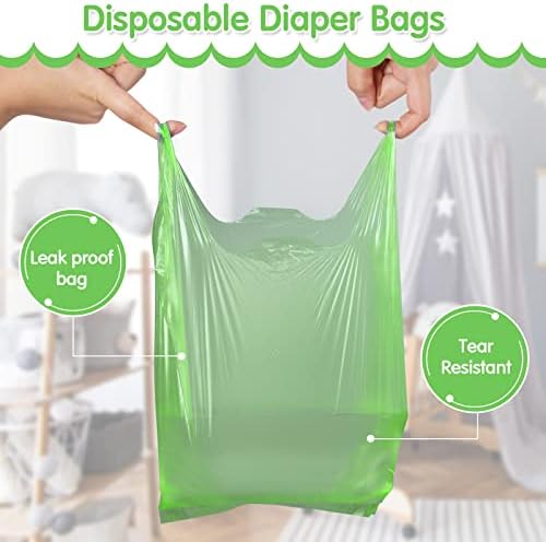 Sinmoe diaper waste disposal bags pulled out to display material texture.