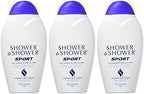 Shower To Shower 8 ounce bottles for preventing skin chafing and odor.