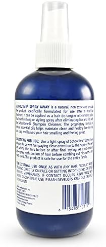 Schooltime non-toxic hair detangler spray for easy nit combing and lice protection