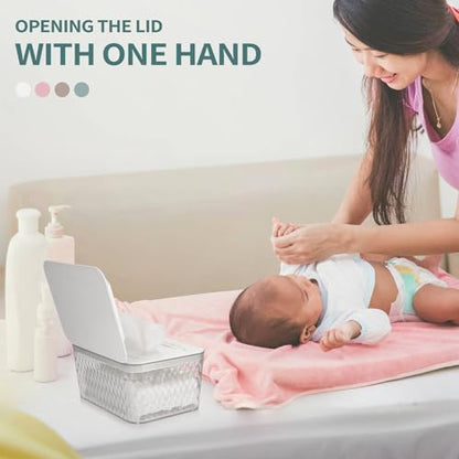 Whiidoom wipes dispenser showing silicone seal