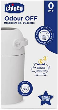 Chicco odour proof nappy bin closed state