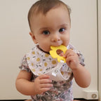 Six pack of unisex organic cotton bandana bibs for infants