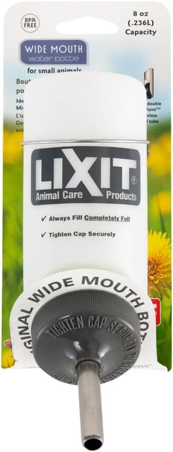 Lixit Pet Wide Mouth Water Bottle (16 oz), translucent, 8802 - Image 8