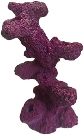 Ocean Aquaria purple frag rock tree structure designed for marine aquarium sandbeds side angle view