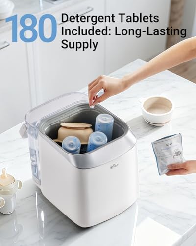 Bear bottle washer tablets in resealable packaging