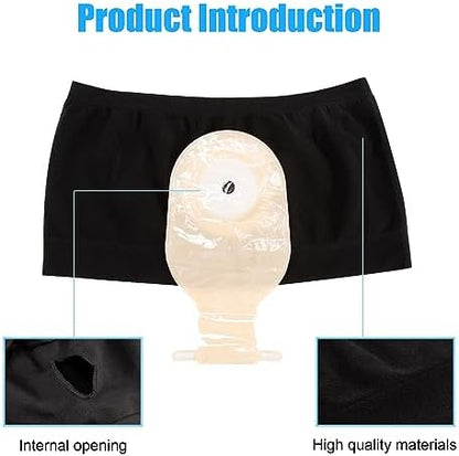 JRAIYBZ colostomy garments elastic modal fabric texture close up view
