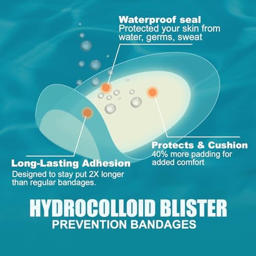 Ultra thin hydrocolloid gel adhesive patches applied to the heel for friction protection