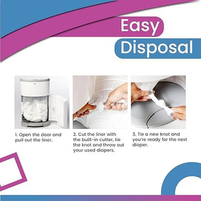 Multi layer leak proof baby diaper disposal liner close up