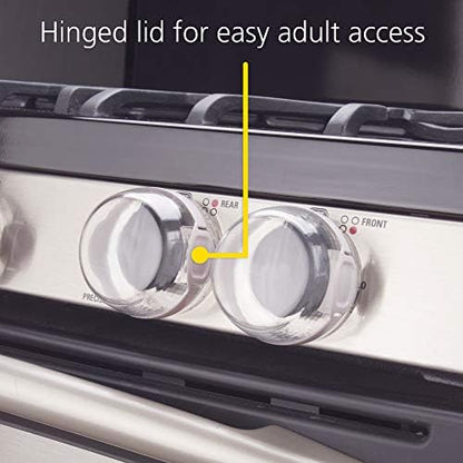 Safety 1st Child Proof Stove Knob Covers, Clear View Stove Knob Safety Covers (Set of 5) - Image 6
