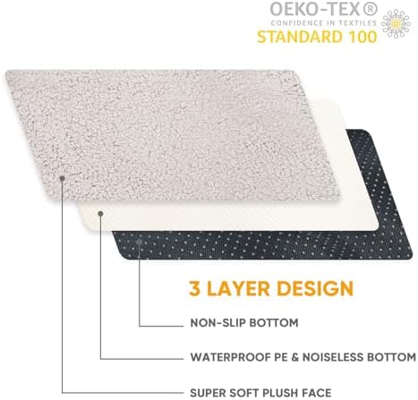 Sunheir replacement dog bed cover showcasing the secure zipper closure system.