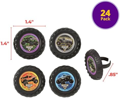 Authentic Monster Jam party favors and cake toppers