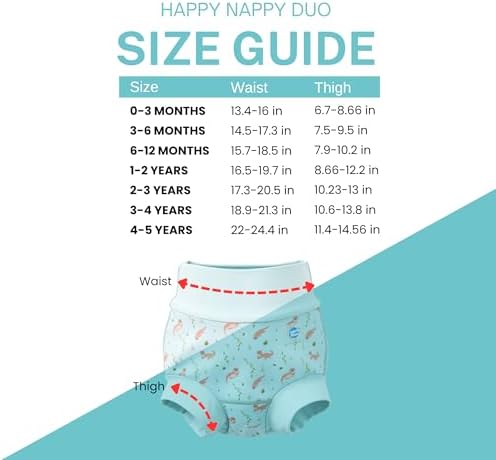 Top view of Splash About Happy Nappy Duo eco-friendly swim gear