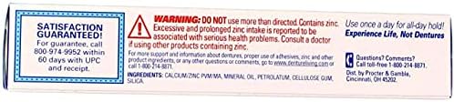 Denture adhesive cream with soothing mint flavor for breath freshness