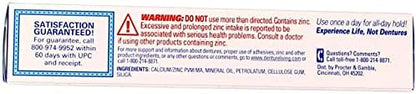 Denture adhesive cream with soothing mint flavor for breath freshness