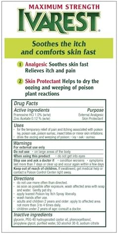 Two pack tubes of Ivarest eight hour medicated skin protectant lotion for plant rash irritation
