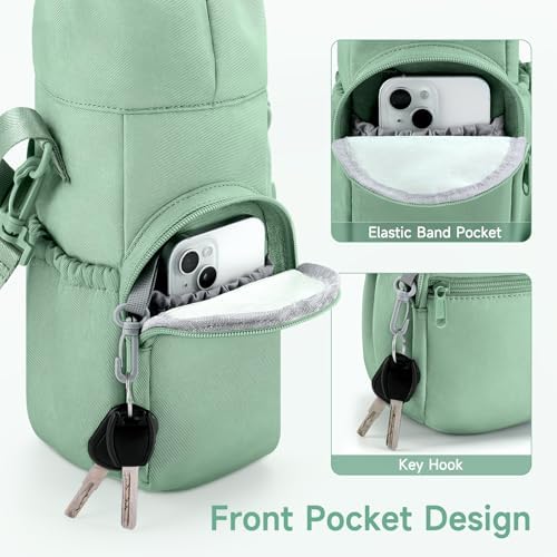 HavenMinds sage green milk cooler bag side profile