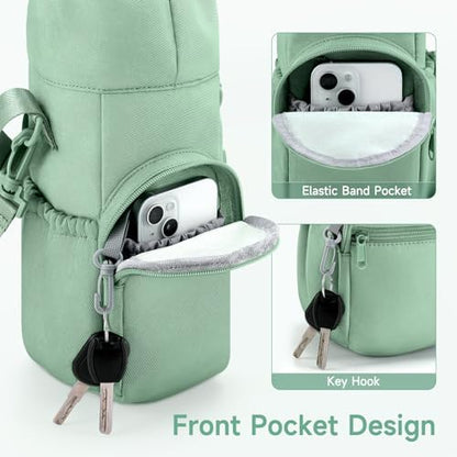 HavenMinds sage green milk cooler bag side profile