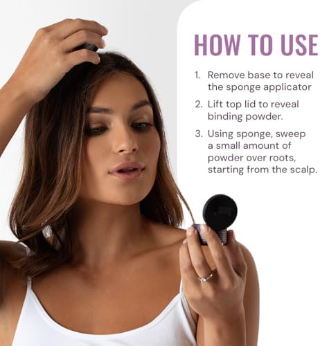Style Edit mineral infused dark brown powder texture closeup on applicator
