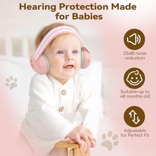Toddler wearing Dithin headphones with adjustable overhead band