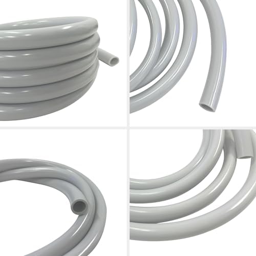 FZONE kink-resistant grey canister filter tubing for freshwater and marine tanks.