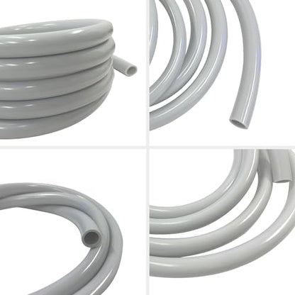 FZONE kink-resistant grey canister filter tubing for freshwater and marine tanks.
