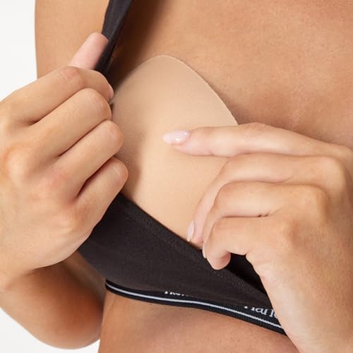 Hanes nursing pads showing moisture-wicking fabric texture