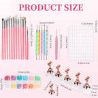 Vivinin professional nail art brushes and dotting tools set