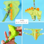 Soft plush ferret harness and leash set illustrating the comfortable fabric texture