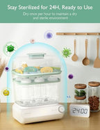 Momcozy sterilizer with accessories inside for sterilization