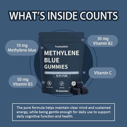 Truehealthic Methylene Blue Gummies lifestyle focus imagery