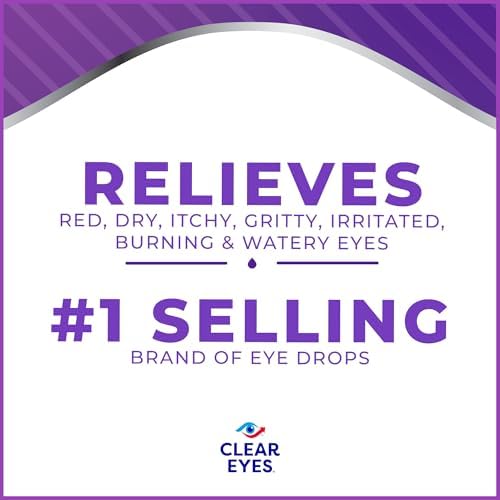 Clear Eyes Complete 7 Symptom Relief 0.5 fluid ounce bottle packaging